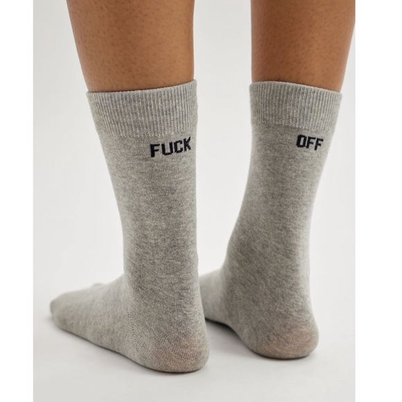 Urban Outfitters Accessories - NWT UO F*ck Off Crew Socks